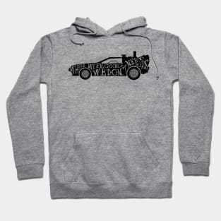 DeLorean We Don't Need Roads Hoodie